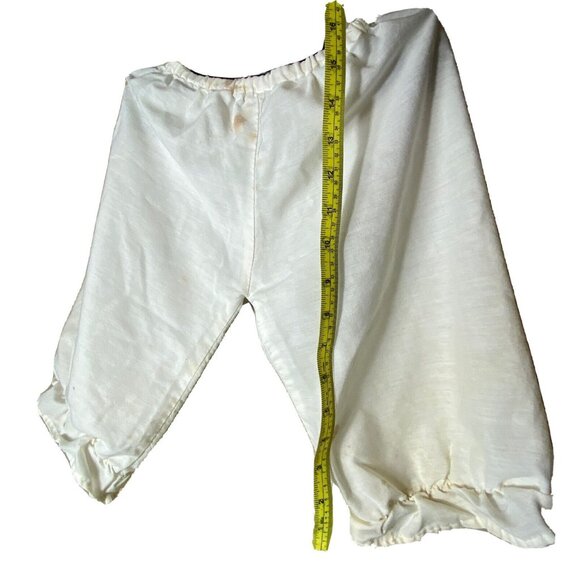 Vintage handmade white bloomers pantaloone size 4T with 16” waist DISTRESSED - Picture 6 of 11